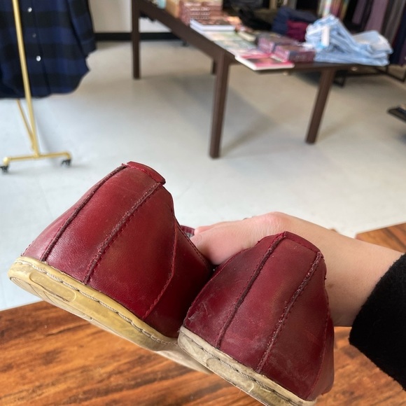 Men’s leather Steve Madden Shoes in Burgundy - Picture 3 of 3